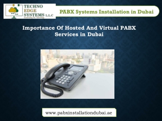 Importance Of Hosted And Virtual PABX Services in Dubai