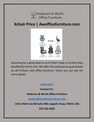 Xchair Price | Awofficefurniture.com