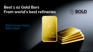 Best 1 oz Gold Bars to Buy | BOLD Precious Metals