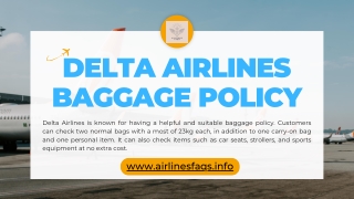 Delta Airlines Baggage Policy