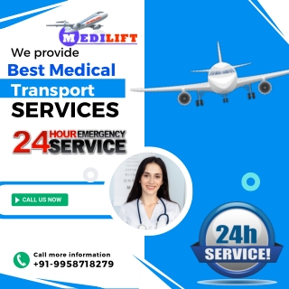 Pick Medilift Air Ambulance in Patna and Delhi with Mandatory Medical Assistance