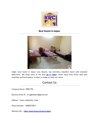 hostel in jaipur