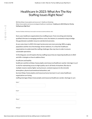 Healthcare In 2023_ What Are The Key Staffing Issues Right Now_ _