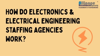 How do Electrical Engineering Staffing Agencies work