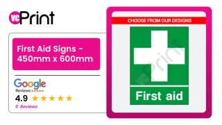 First Aid Signs - 450mm x 600mm