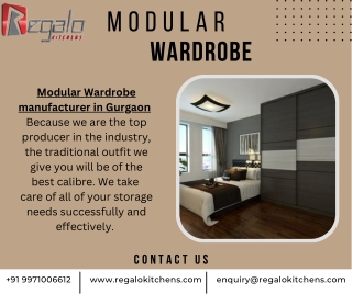 Modular Wardrobe manufacturer in Gurgaon | Modular Wardrobes | Regalokitchens