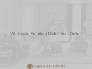 Wholesale Furniture Distributors Online