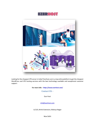 Cheap Vps Hosting in India | Ezerhost.com
