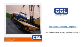 Best Freight Forwarding Companies