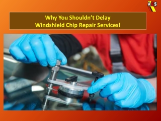 Why You Shouldn’t Delay Windshield Chip Repair Services
