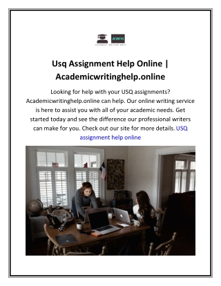 Usq Assignment Help Online  Academicwritinghelp.online