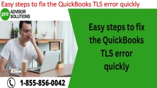 A quick and easy guide to resolve QuickBooks TLS Error