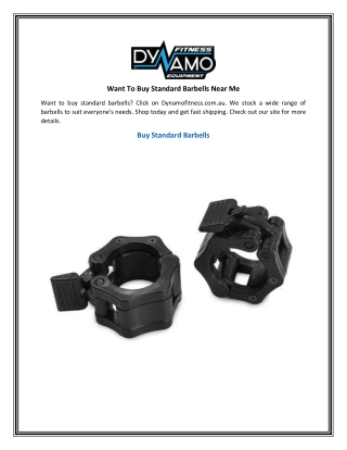 Want To Buy Standard Barbells Near Me