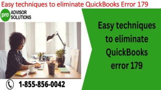 Simple step by step guide to resolve QuickBooks Error 179