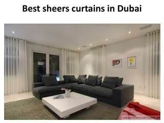 Best Sheers Curtains In Dubai