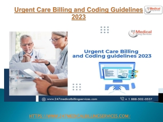 Urgent Care Billing and Coding Guidelines 2023