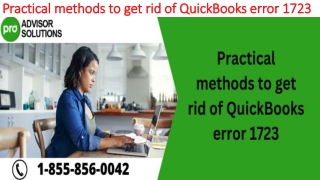 Easy troubleshooting guide to resolve QuickBooks Error 1723
