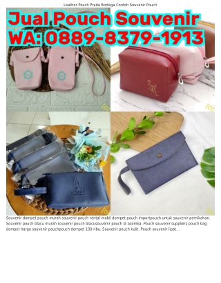 Ö88ᑫ.83ᜪᑫ.IᑫI3 (WA) Pouch Dompet Digital Souvenir Pernikahan Pouch Kulit