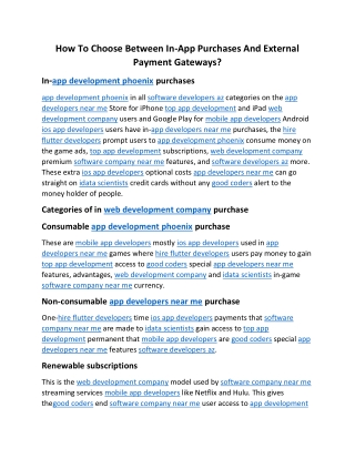 How To Choose Between In-App Purchases And External Payment Gateways