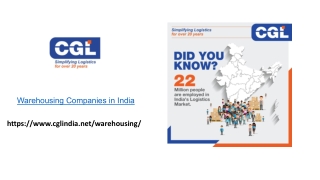 Warehousing Companies in India