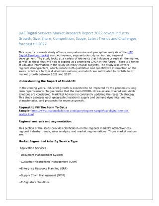 UAE Digital Services Market Size, Trends & Growth Forecast, 2027