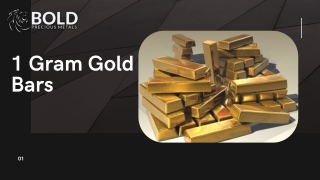 1 Gram Gold Bars | BOLD Precious Metals