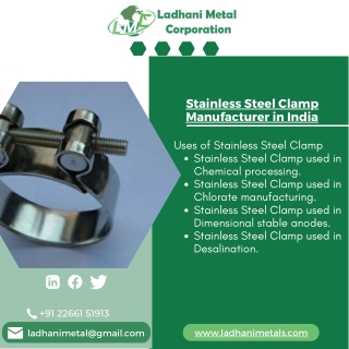 SS Clamp| Titanium Tank| Titanium Butterfly Valve-Ladhani Metal Corporation