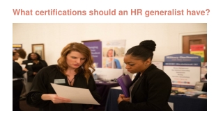 HR Generalist Training in Noida