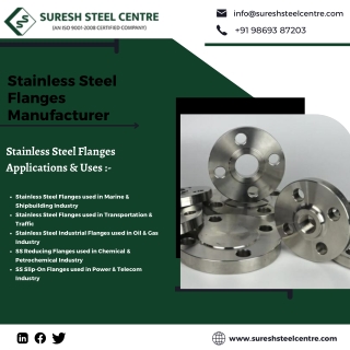 Slip on flanges | Threaded Flanges | SS Flanges | Suresh Steel Centre
