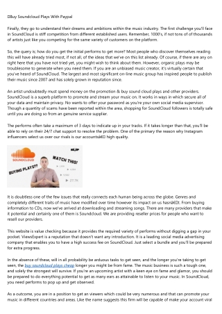 So You've Bought buy soundcloud plays ... Now What?