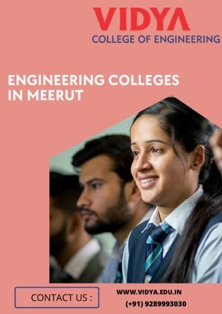 Make your future bright with our Best Engineering College in NCR