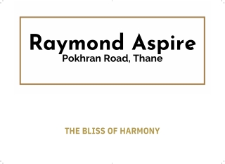 Raymond Aspire Thane Brochure