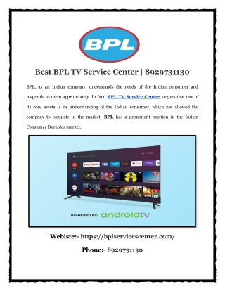 Best BPL TV Service Center