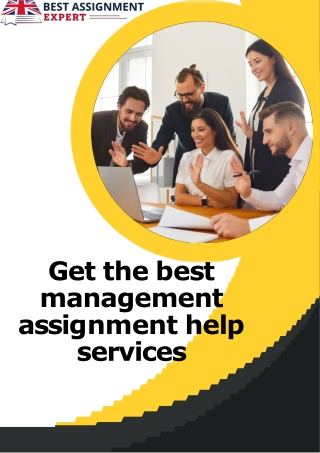 Get the best management assignment help services