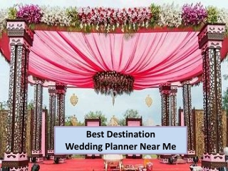 Best Destination Wedding Planner Near Me