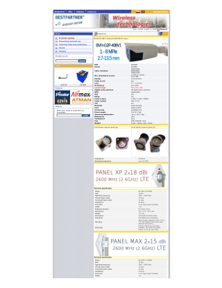 BESTPARTNER.biz - LTE antennas, Wimax, Tetra, 2.4 GHz, 5 GHz, Connectors, Pigtails