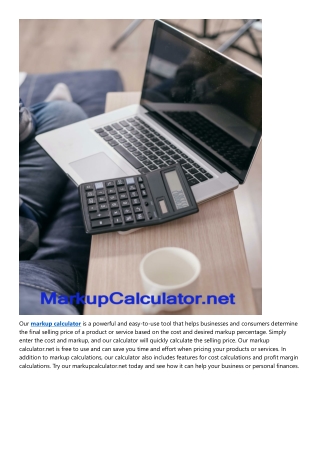 Markup Calculator
