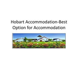 Hobart Accommodation