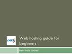 Web hosting guide for beginners
