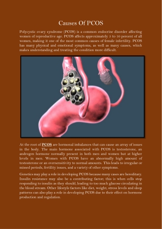 Causes Of PCOS