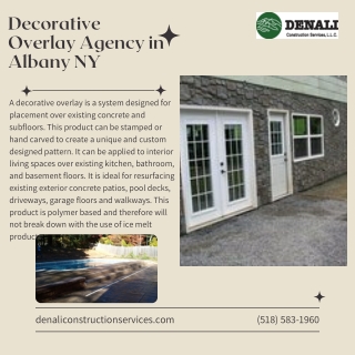 Decorative Overlay Agency in Albany NY