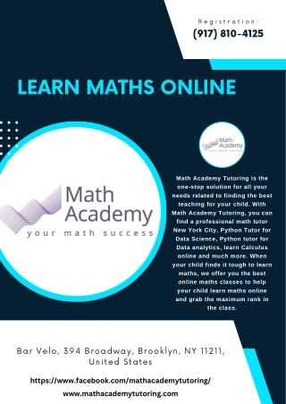 Learn Maths Online