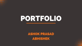 Ashok Prasad (Abhishek)- An Inspiration for Young generation