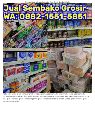 Ö882.I55I.585I (WA) Margin Keuntungan Grosir Sembako Grosir Sembako Cod