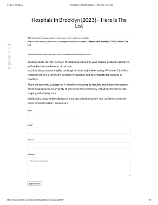 Hospitals In Brooklyn [2023] - Here Is The List _