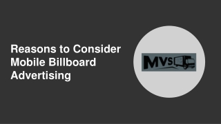 Reasons to Consider Mobile Billboard Advertising