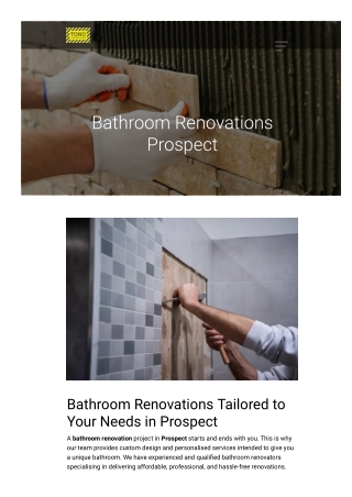 Bathroom Renovations Prospect