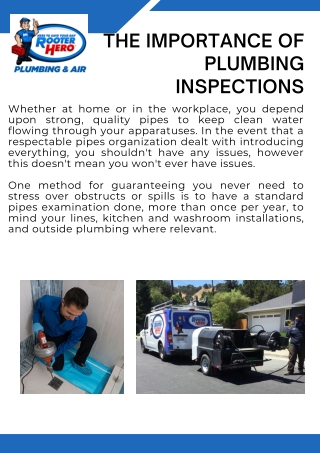 The Importance of Plumbing Inspections