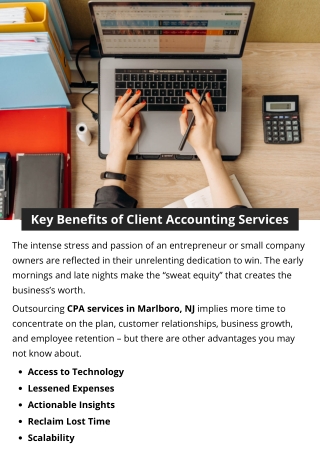 Key Benefits of Client Accounting Services