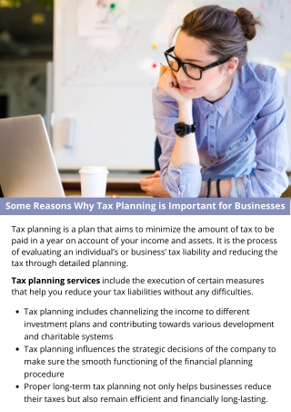 Some Reasons Why Tax Planning is Important for Businesses